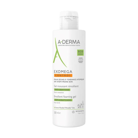 A-DERMA EXOMEGA CONTROL emollient foaming gel 500 ml in , Hygiene by A-DERMA. Merkmale: . Verfügbar bei ParfümReich.