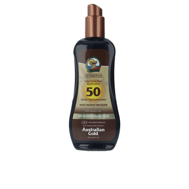 AUSTRALIAN GOLD SUNSCREEN SPF50 spray gel with instant bronzer 237 ml in , Sun Care by AUSTRALIAN GOLD. Merkmale: . Verfügbar bei ParfümReich.