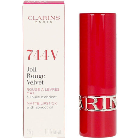 CLARINS JOLI ROUGE VELVET 3,5 gr in 744 Soft Plum , Makeup by CLARINS. Merkmale: . Verfügbar bei ParfümReich.