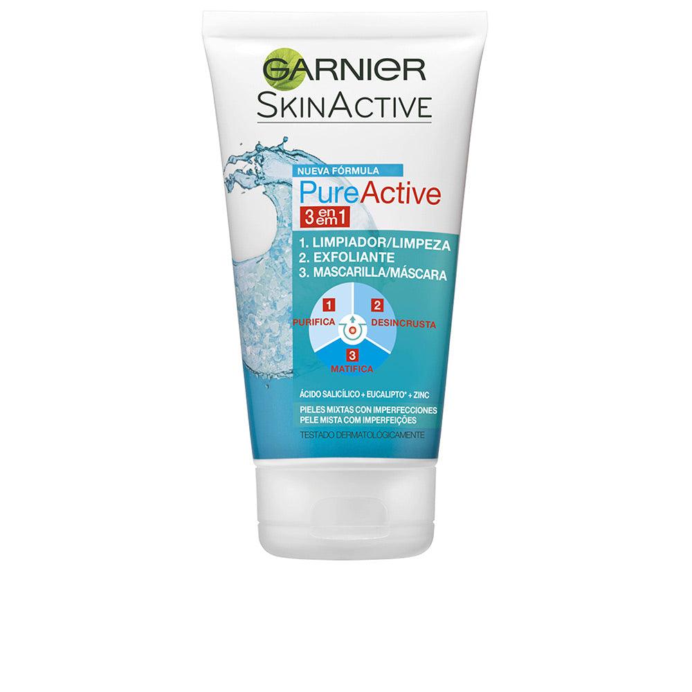 GARNIER PURE ACTIVE 3 en 1 gel limpiador piel grasa 150 ml in , Facial Cosmetics by GARNIER. Merkmale: . Verfügbar bei ParfümReich.