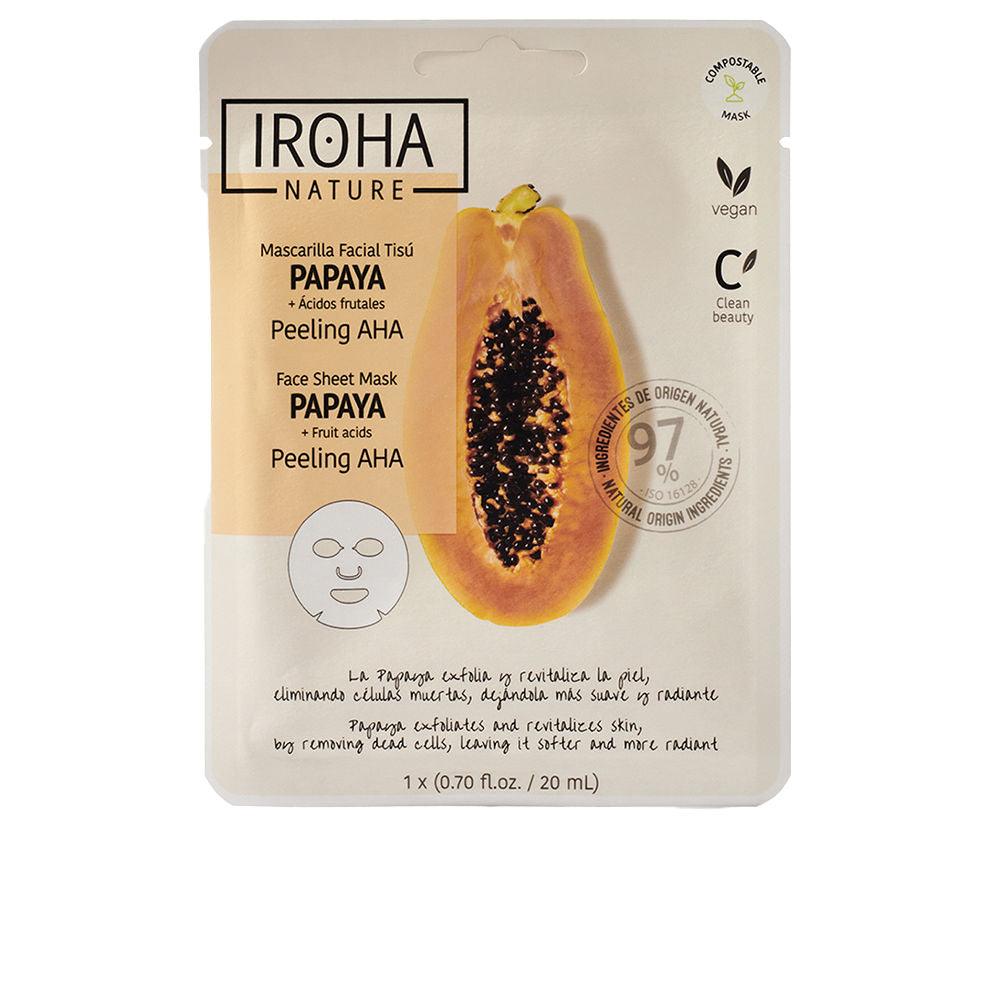 IROHA PAPAYA PEELING AHA tissue facial mask 1 u in , Facial Cosmetics by IROHA. Merkmale: . Verfügbar bei ParfümReich.
