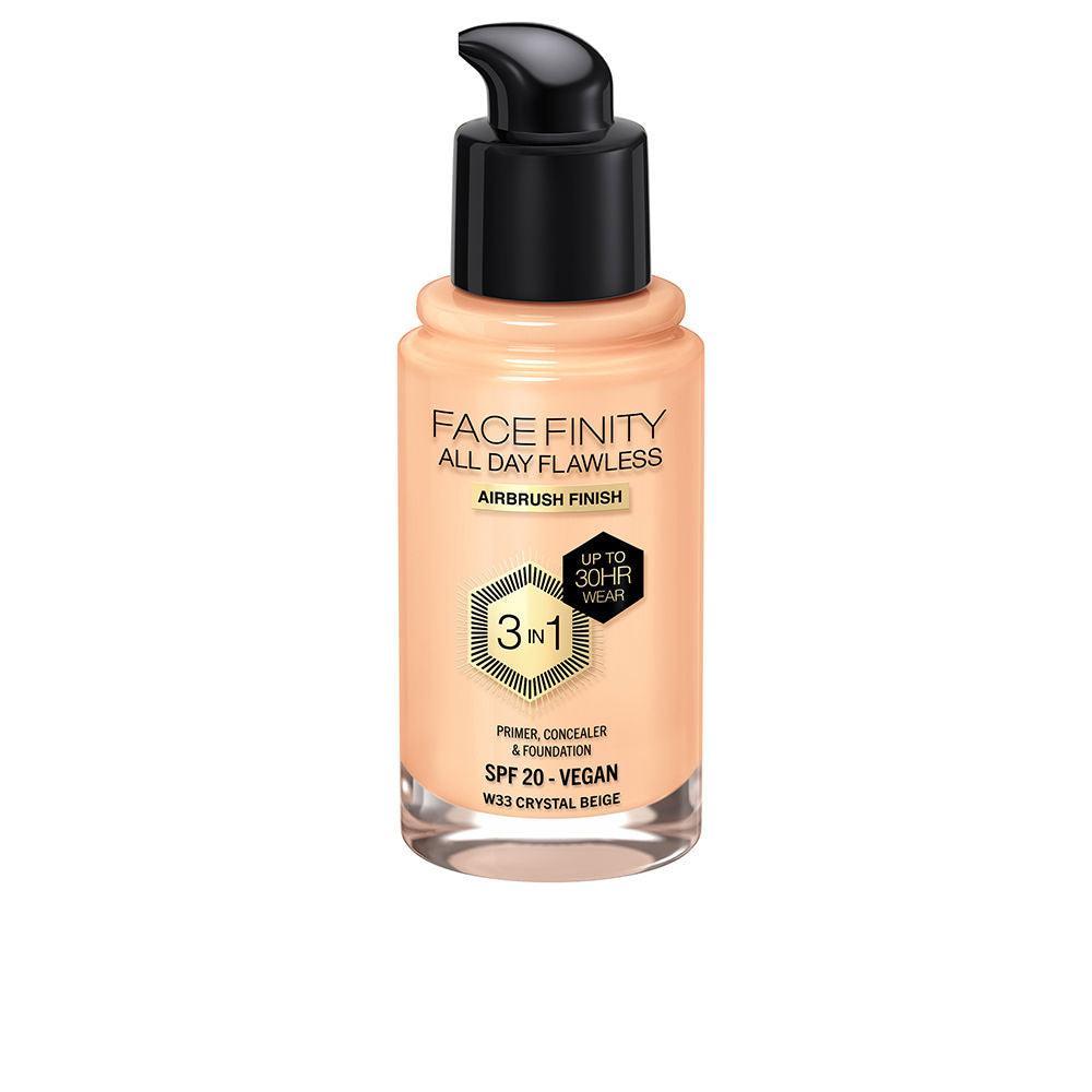 MAX FACTOR FACEFINITY ALL DAY FLAWLESS 3 IN 1 foundation 30 ml in W33 Crystal Beige , Makeup by MAX FACTOR. Merkmale: . Verfügbar bei ParfümReich.