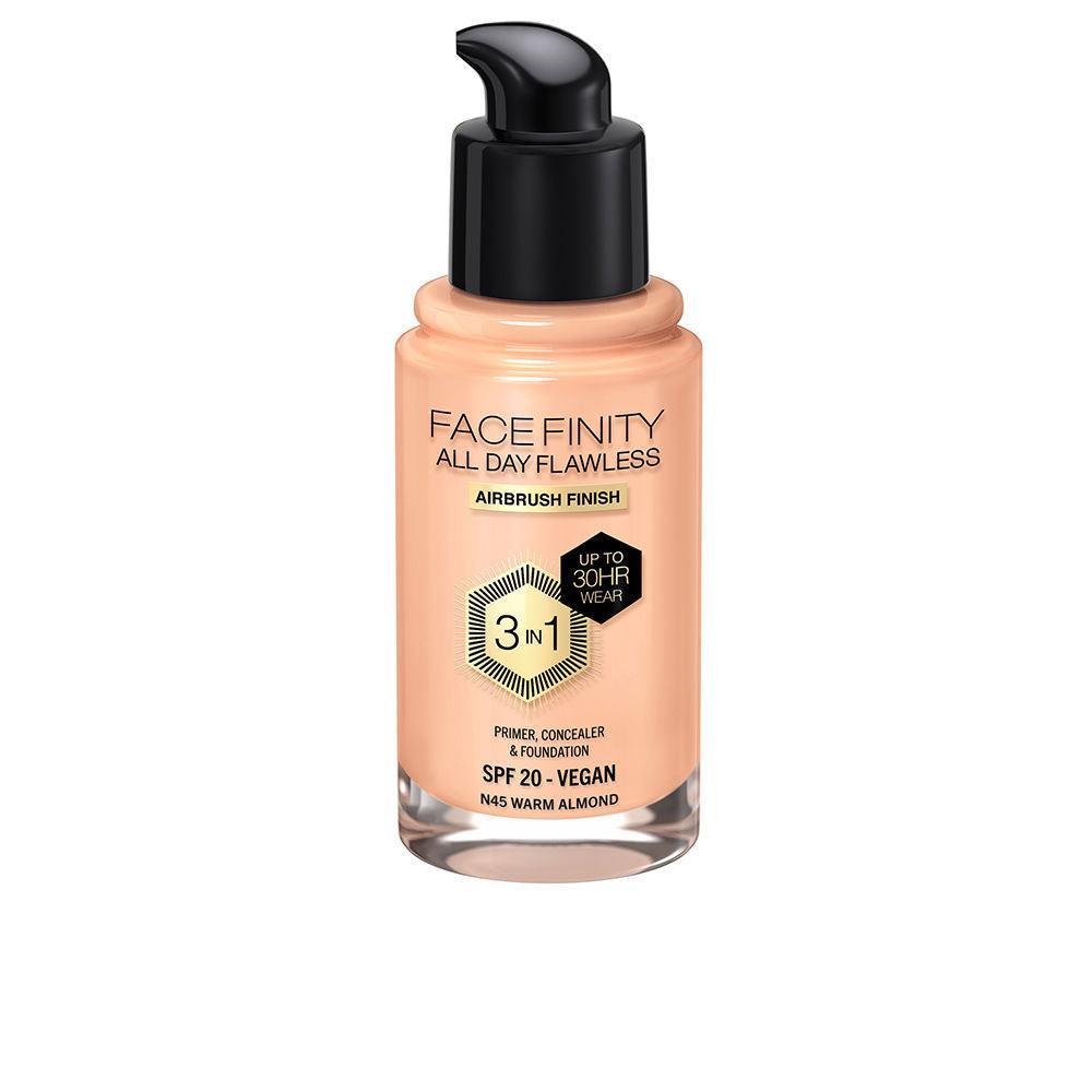 MAX FACTOR FACEFINITY ALL DAY FLAWLESS 3 IN 1 foundation 30 ml in N45 Warm Almond , Makeup by MAX FACTOR. Merkmale: . Verfügbar bei ParfümReich.