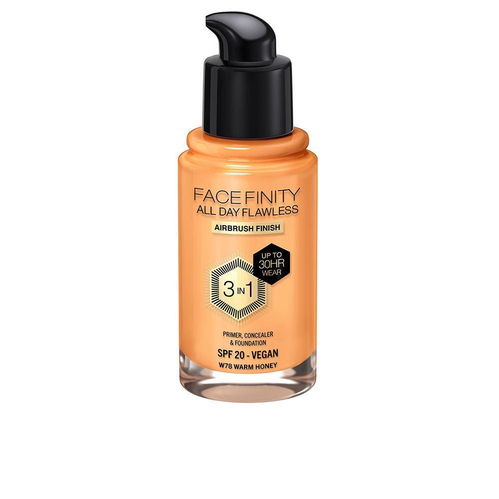 MAX FACTOR FACEFINITY ALL DAY FLAWLESS 3 IN 1 foundation 30 ml in W78 Warm Honey , Makeup by MAX FACTOR. Merkmale: . Verfügbar bei ParfümReich.