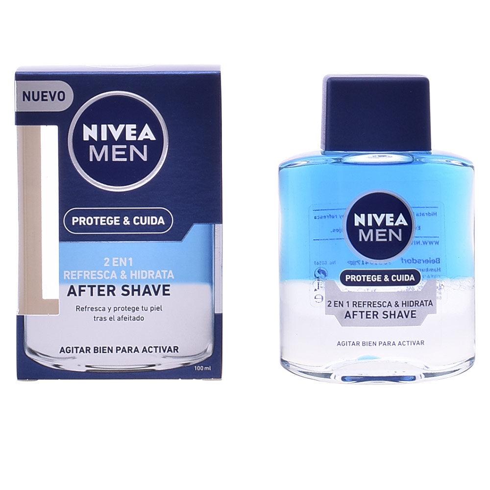 NIVEA MEN PROTEGE & CUIDA after-shave 2 en 1 100 ml in , Facial Cosmetics by NIVEA. Merkmale: . Verfügbar bei ParfümReich.