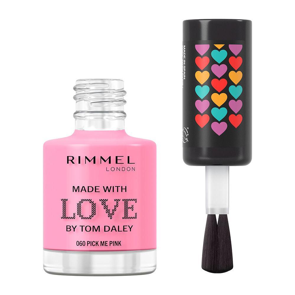 RIMMEL LONDON MADE WITH LOVE by Tom Daley nail polish 8 ml in 060-pick me pink , Makeup by RIMMEL LONDON. Merkmale: . Verfügbar bei ParfümReich.