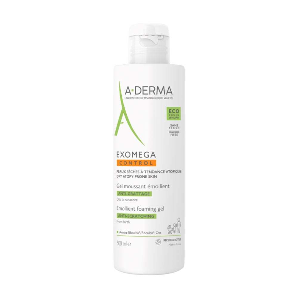 A-DERMA EXOMEGA CONTROL emollient foaming gel 500 ml in , Hygiene by A-DERMA. Merkmale: . Verfügbar bei ParfümReich.