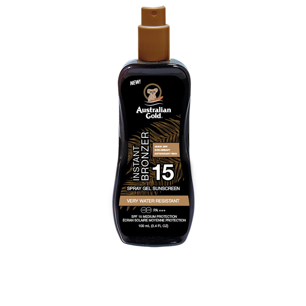 AUSTRALIAN GOLD SUNSCREEN SPF15 spray gel with instant bronzer 100 ml in , Sun Care by AUSTRALIAN GOLD. Merkmale: . Verfügbar bei ParfümReich.