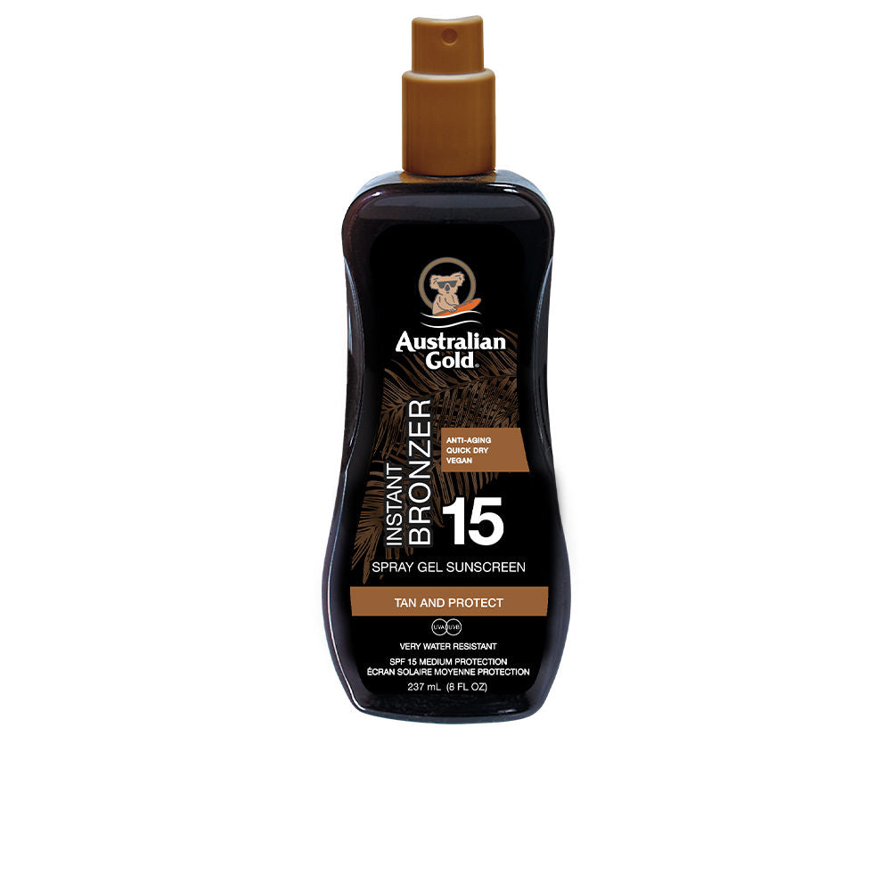 AUSTRALIAN GOLD SUNSCREEN SPF15 spray gel with instant bronzer 237 ml in , Sun Care by AUSTRALIAN GOLD. Merkmale: . Verfügbar bei ParfümReich.