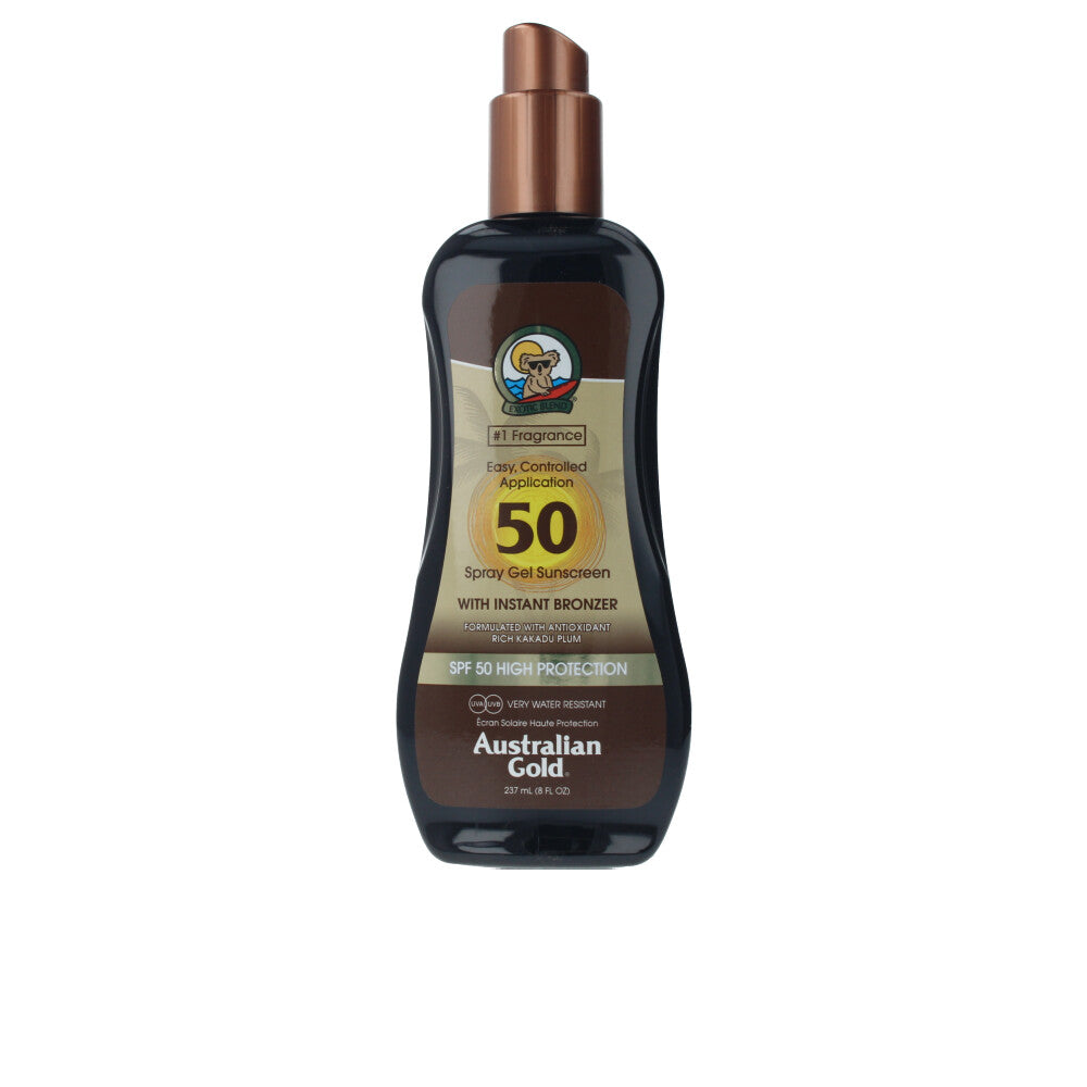 AUSTRALIAN GOLD SUNSCREEN SPF50 spray gel with instant bronzer 237 ml in , Sun Care by AUSTRALIAN GOLD. Merkmale: . Verfügbar bei ParfümReich.