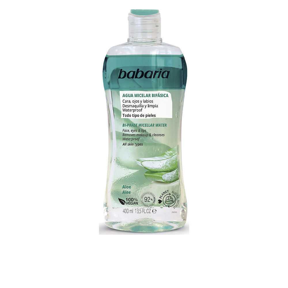 BABARIA BIPHASE MAKEUP REMOVER micellar water aloe vera 400 ml in , Facial Cosmetics by BABARIA. Merkmale: . Verfügbar bei ParfümReich.