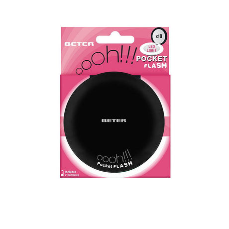 BETER OHH! pocket flash mirror with light and x10 magnification #black 1 unit in , Hygiene by BETER. Merkmale: . Verfügbar bei ParfümReich.