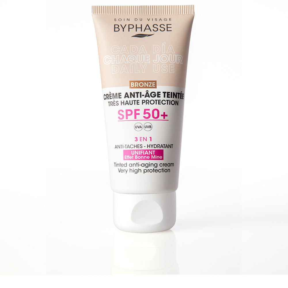 BYPHASSE Anti-aging FACIAL CREAM with color SPF50+ 