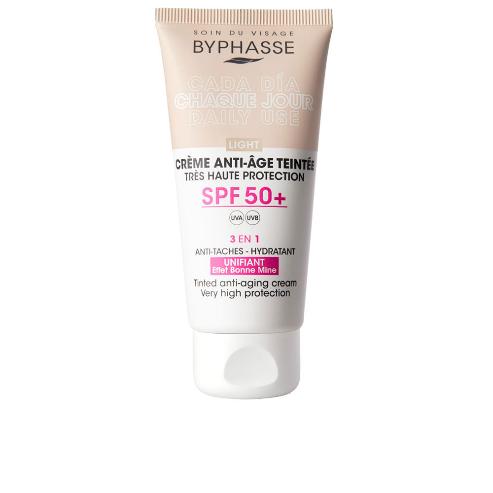 BYPHASSE Anti-aging FACIAL CREAM with color SPF50+ 