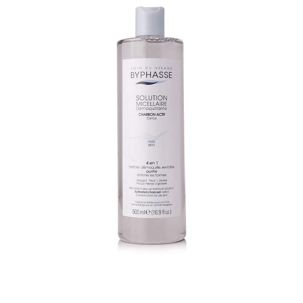 BYPHASSE Micellar solution makeup remover with activated carbon 500 ml in , Facial Cosmetics by BYPHASSE. Merkmale: . Verfügbar bei ParfümReich.