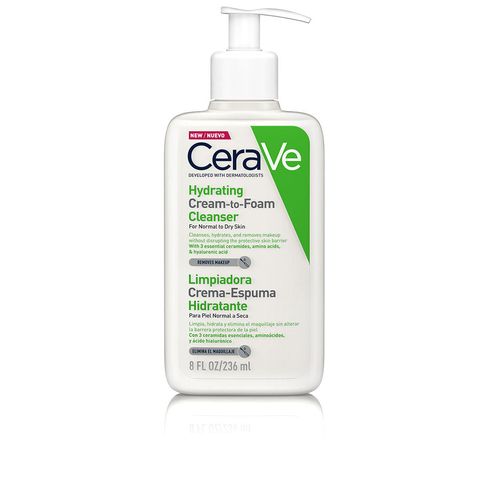 CERAVE HYDRATING CREAM-TO-FOAM cleanser for normal to dry skin 236 ml in , Facial Cosmetics by CERAVE. Merkmale: . Verfügbar bei ParfümReich.