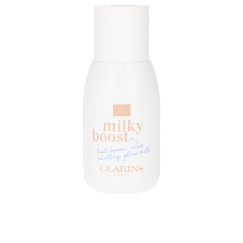 CLARINS MILKY BOOST lait bonne mine in 03-milky cashew , Makeup by CLARINS. Merkmale: . Verfügbar bei ParfümReich.