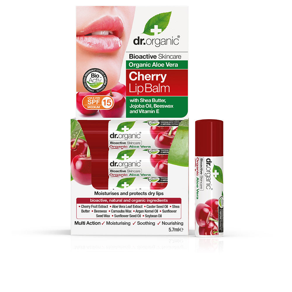 DR. ORGANIC ALOE VERA AND CHERRY lip balm SPF15 5.7 gr in , Facial Cosmetics by DR. ORGANIC. Merkmale: . Verfügbar bei ParfümReich.