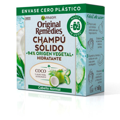 GARNIER ORIGINAL REMEDIES Coconut Moisturizing Solid Shampoo 60 gr in , Hair by GARNIER. Merkmale: . Verfügbar bei ParfümReich.