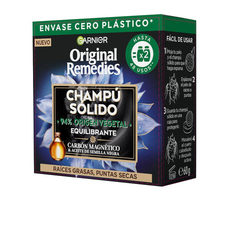 GARNIER ORIGINAL REMEDIES magnetic charcoal balancing solid shampoo 60 gr in , Hair by GARNIER. Merkmale: . Verfügbar bei ParfümReich.