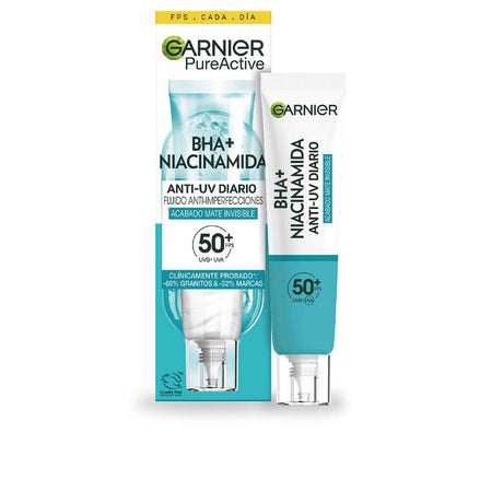 GARNIER PURE ACTIVE BHA + niacinamide anti-blemish fluid SPF50+ 40 ml in , Facial Cosmetics by GARNIER. Merkmale: . Verfügbar bei ParfümReich.