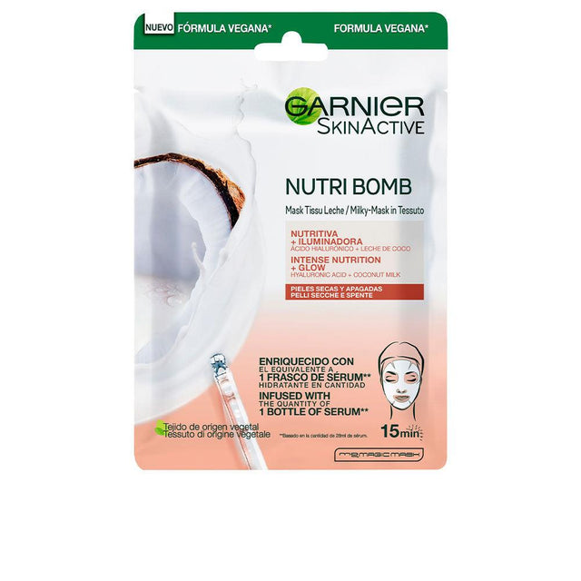 GARNIER SKINACTIVE NUTRI BOMB mask facial nutritiva iluminadora 28 gr in , Facial Cosmetics by GARNIER. Merkmale: . Verfügbar bei ParfümReich.