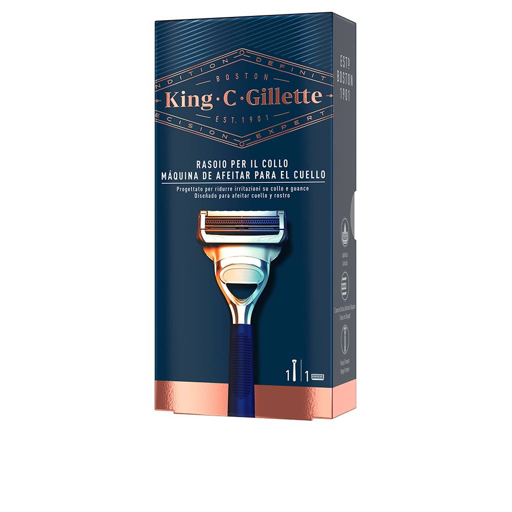 GILLETTE GILLETTE KING neck razor 1 pz in , Facial Cosmetics by GILLETTE. Merkmale: . Verfügbar bei ParfümReich.