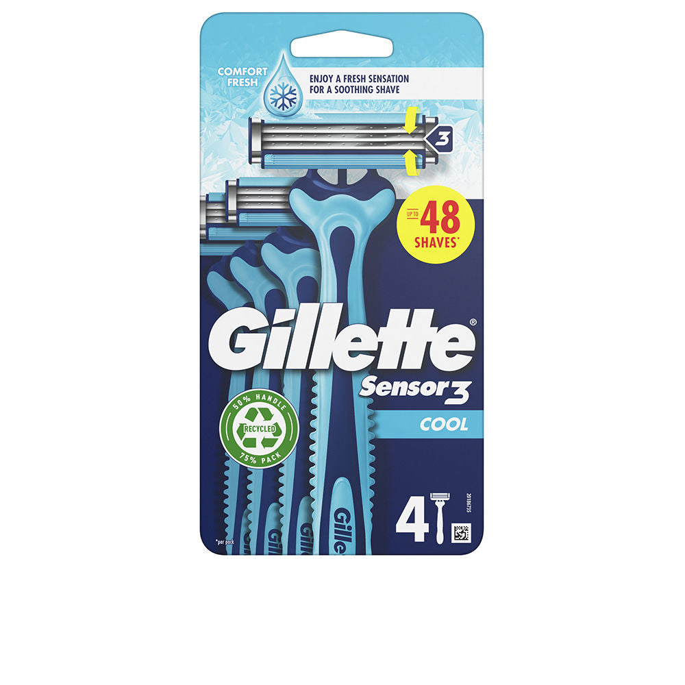 GILLETTE SENSOR3 COOL disposable razor blades 4 units in , Facial Cosmetics by GILLETTE. Merkmale: . Verfügbar bei ParfümReich.