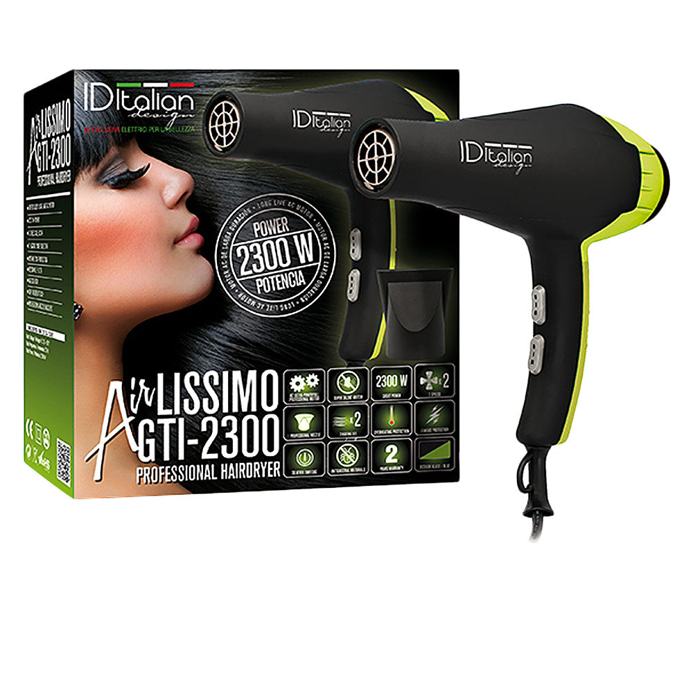 ID ITALIAN AIRLISSIMO GTI 2300 professional dryer in Green , Hair by ID ITALIAN. Merkmale: . Verfügbar bei ParfümReich.