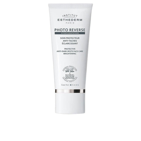 INSTITUT ESTHEDERM PHOTO REVERSE illuminating anti-spot protective facial treatment SPF50+ 50 ml in , Facial Cosmetics by INSTITUT ESTHEDERM. Merkmale: . Verfügbar bei ParfümReich.