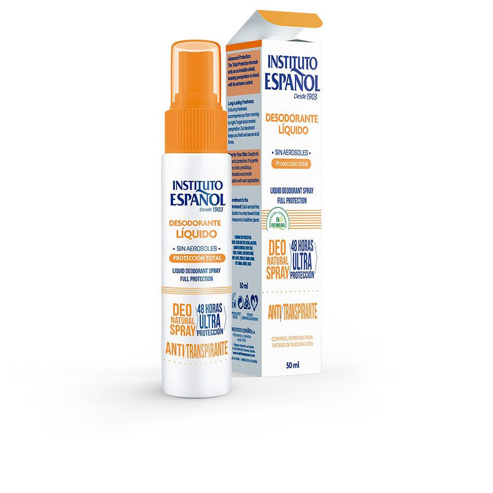 INSTITUTO ESPAÑOL TOTAL PROTECTION liquid deodorant spray 50 ml in , Hygiene by INSTITUTO ESPAÑOL. Merkmale: . Verfügbar bei ParfümReich.