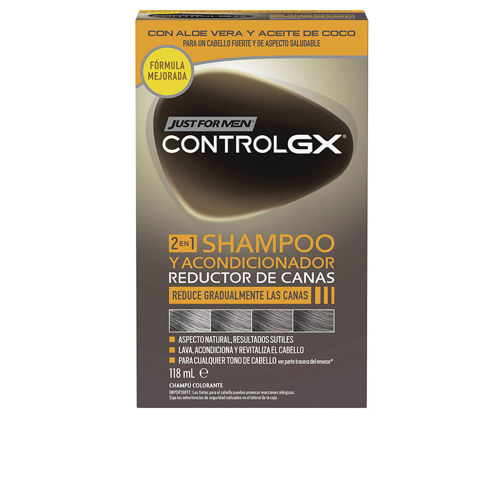 JUST FOR MEN CONTROL GX gray hair reducing shampoo with conditioner 118 ml in , Hair by JUST FOR MEN. Merkmale: . Verfügbar bei ParfümReich.