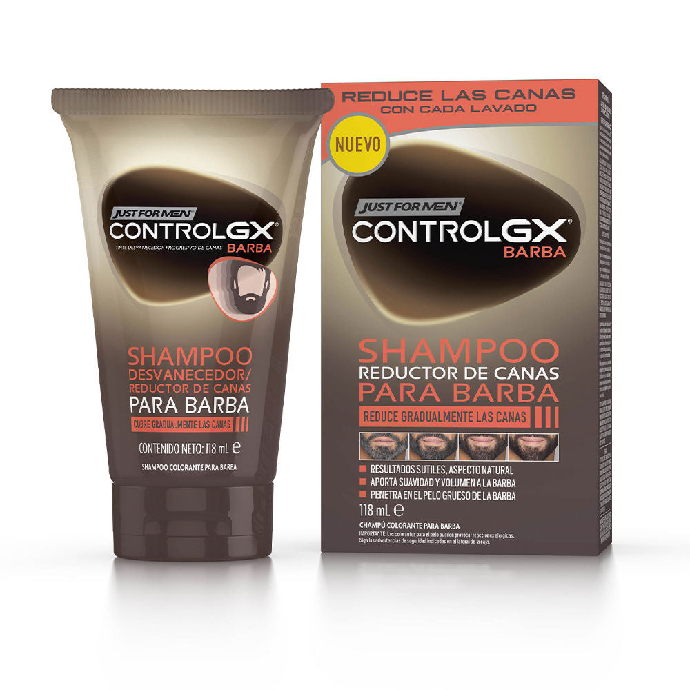 JUST FOR MEN CONTROL GX gray hair reduction shampoo for beard 118 ml in , Facial Cosmetics by JUST FOR MEN. Merkmale: . Verfügbar bei ParfümReich.