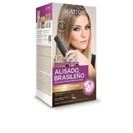 KATIVA KATIVA PROFESSIONAL BRAZILIAN STRAIGHTENING PRO CASE 6 pcs in 002-BLONDE , Hair by KATIVA. Merkmale: . Verfügbar bei ParfümReich.