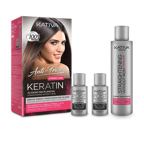 KATIVA KERATIN ANTI-FRIZZ straightening without iron xtrem care 30 days 3 units in , Hair by KATIVA. Merkmale: . Verfügbar bei ParfümReich.