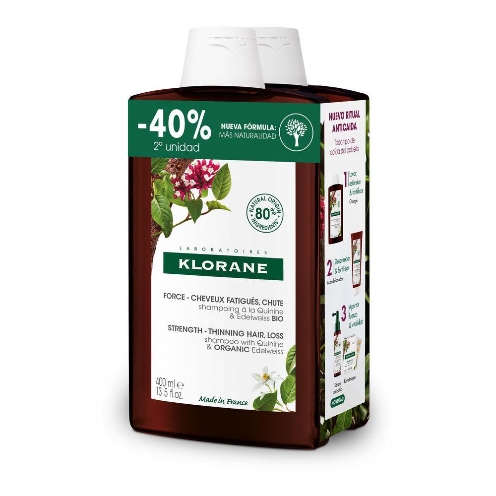 KLORANE A LA QUININE AND EDELWEISS BIO strengthening shampoo duo 2 x 400 ml in , Hair by KLORANE. Merkmale: . Verfügbar bei ParfümReich.