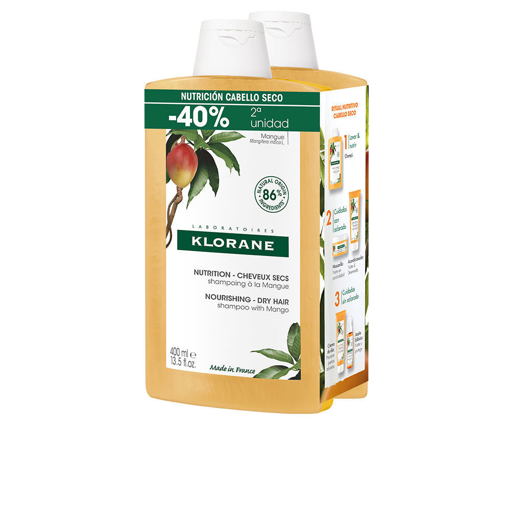 KLORANE AL MANGO nourishing shampoo for dry hair duo 2 x 400 ml in , Hair by KLORANE. Merkmale: . Verfügbar bei ParfümReich.