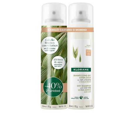 KLORANE OAT MILK EXTRA GENTLE DRY SHAMPOO CHESTNUT/BROWN SET 2 x 150 ml in , Hair by KLORANE. Merkmale: . Verfügbar bei ParfümReich.