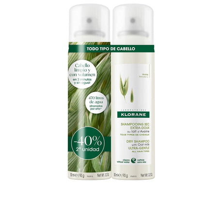 KLORANE OAT MILK EXTRA GENTLE DRY SHAMPOO SET 2 x 150 ml in , Hair by KLORANE. Merkmale: . Verfügbar bei ParfümReich.