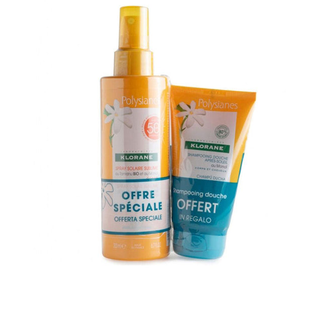 KLORANE SPRAY SOLAR SPF50 POLYSIANES MONOÏ Y TAMANU BIO LOTE 2 pz in , Sun Care by KLORANE. Merkmale: . Verfügbar bei ParfümReich.