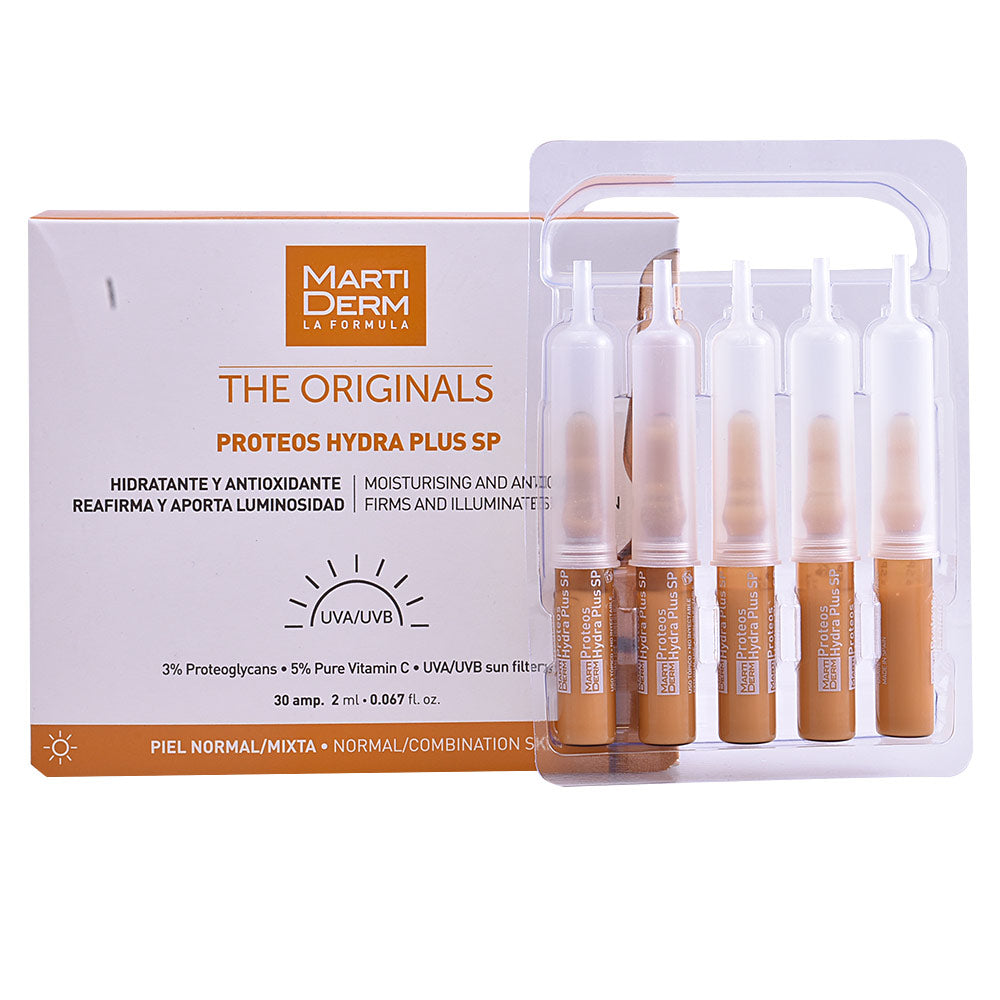 MARTIDERM THE ORIGINALS PROTEOS HYDRA PLUS SP ampoules in 30 x 2 ml , Facial Cosmetics by MARTIDERM. Merkmale: . Verfügbar bei ParfümReich.