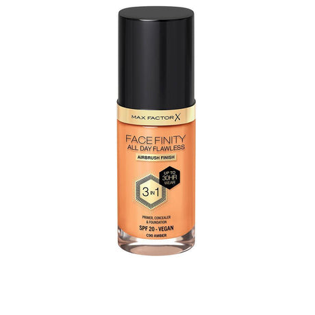 MAX FACTOR FACEFINITY ALL DAY FLAWLESS 3 IN 1 foundation 30 ml in C90 Amber , Makeup by MAX FACTOR. Merkmale: . Verfügbar bei ParfümReich.