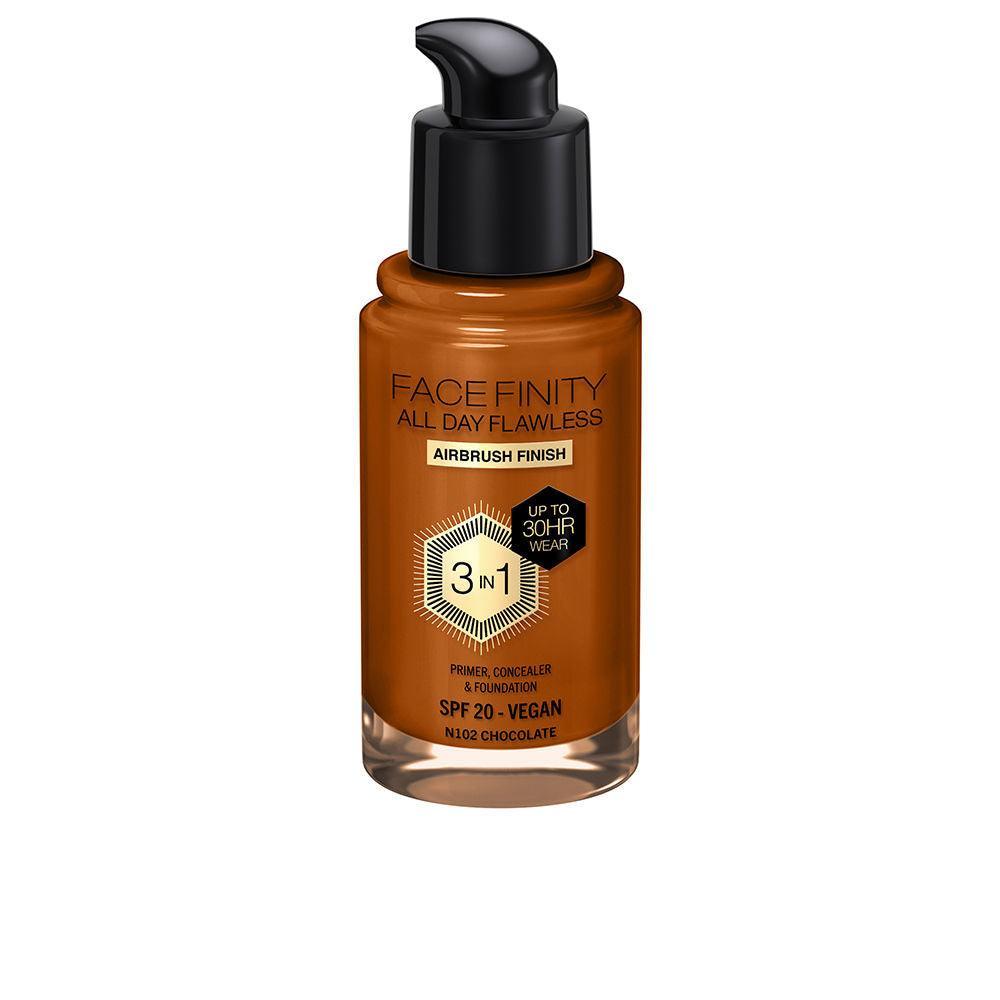 MAX FACTOR FACEFINITY ALL DAY FLAWLESS 3 IN 1 foundation 30 ml in N102 Chocolate , Makeup by MAX FACTOR. Merkmale: . Verfügbar bei ParfümReich.
