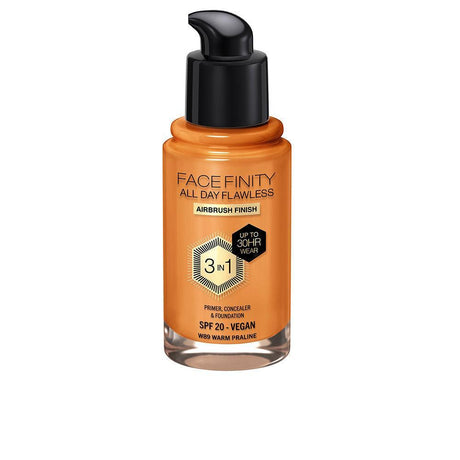 MAX FACTOR FACEFINITY ALL DAY FLAWLESS 3 IN 1 foundation 30 ml in W89 Warm Praline , Makeup by MAX FACTOR. Merkmale: . Verfügbar bei ParfümReich.