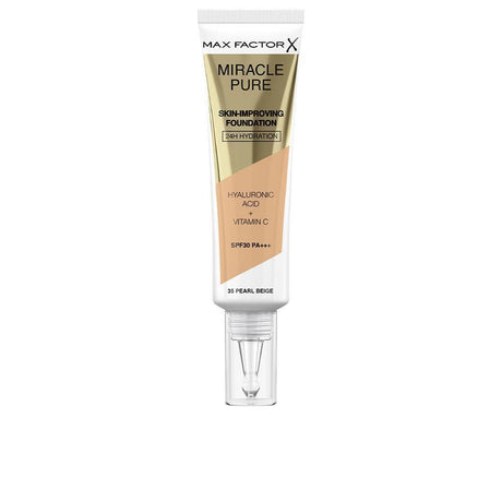 MAX FACTOR MIRACLE PURE foundation SPF30 in 35 - Pearl Beige , Makeup by MAX FACTOR. Merkmale: . Verfügbar bei ParfümReich.