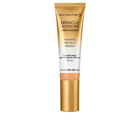 MAX FACTOR MIRACLE TOUCH second skin found.SPF20 in golden nude , Makeup by MAX FACTOR. Merkmale: . Verfügbar bei ParfümReich.