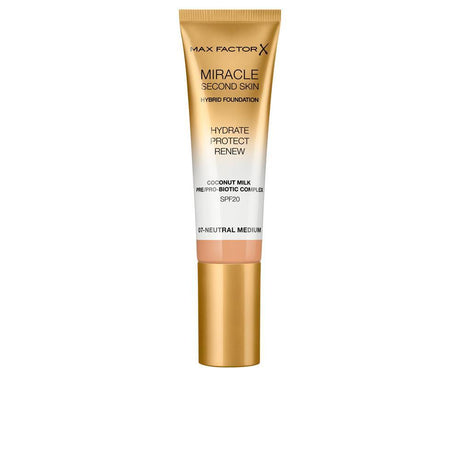 MAX FACTOR MIRACLE TOUCH second skin found.SPF20 in Neutral Beige , Makeup by MAX FACTOR. Merkmale: . Verfügbar bei ParfümReich.