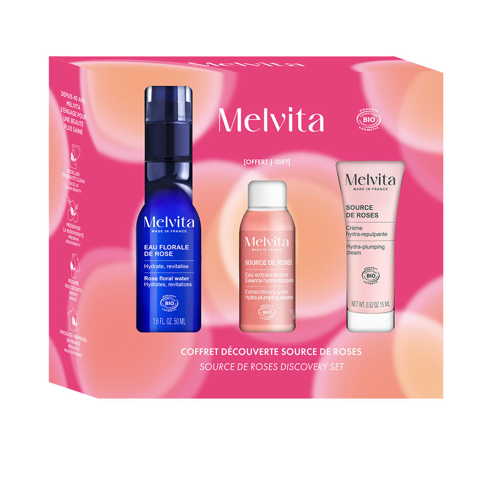 MELVITA ROSE FLORAL WATER CASE 3 pcs in , Facial Cosmetics by MELVITA. Merkmale: . Verfügbar bei ParfümReich.