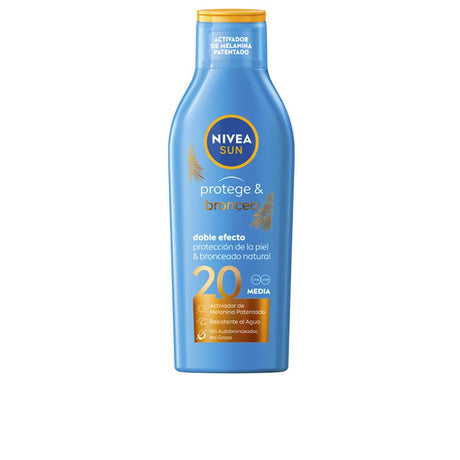 NIVEA SUN PROTECTION &amp; TANNING milk SPF20 200 ml in , Sun Care by NIVEA. Merkmale: . Verfügbar bei ParfümReich.