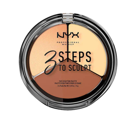 NYX PROFESSIONAL MAKE UP 3 STEPS TO SCULPT face sculpting palette in light , Makeup by NYX PROFESSIONAL MAKE UP. Merkmale: . Verfügbar bei ParfümReich.